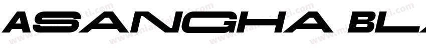 Asangha Black Expanded Italic字体转换